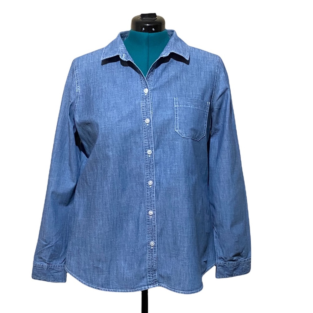 Old Navy Men’s Long Sleeve Denim Shirt Size Large